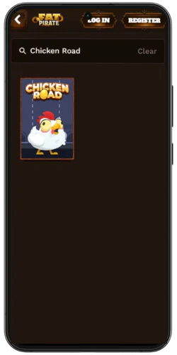 ChickenRoad-Casino.net search bar and our slot in the results